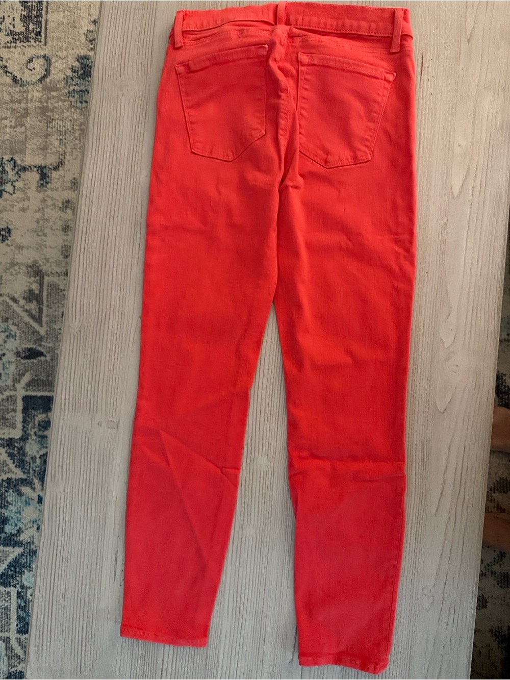 J Brand Women's Skinny Jeans in Coral Red